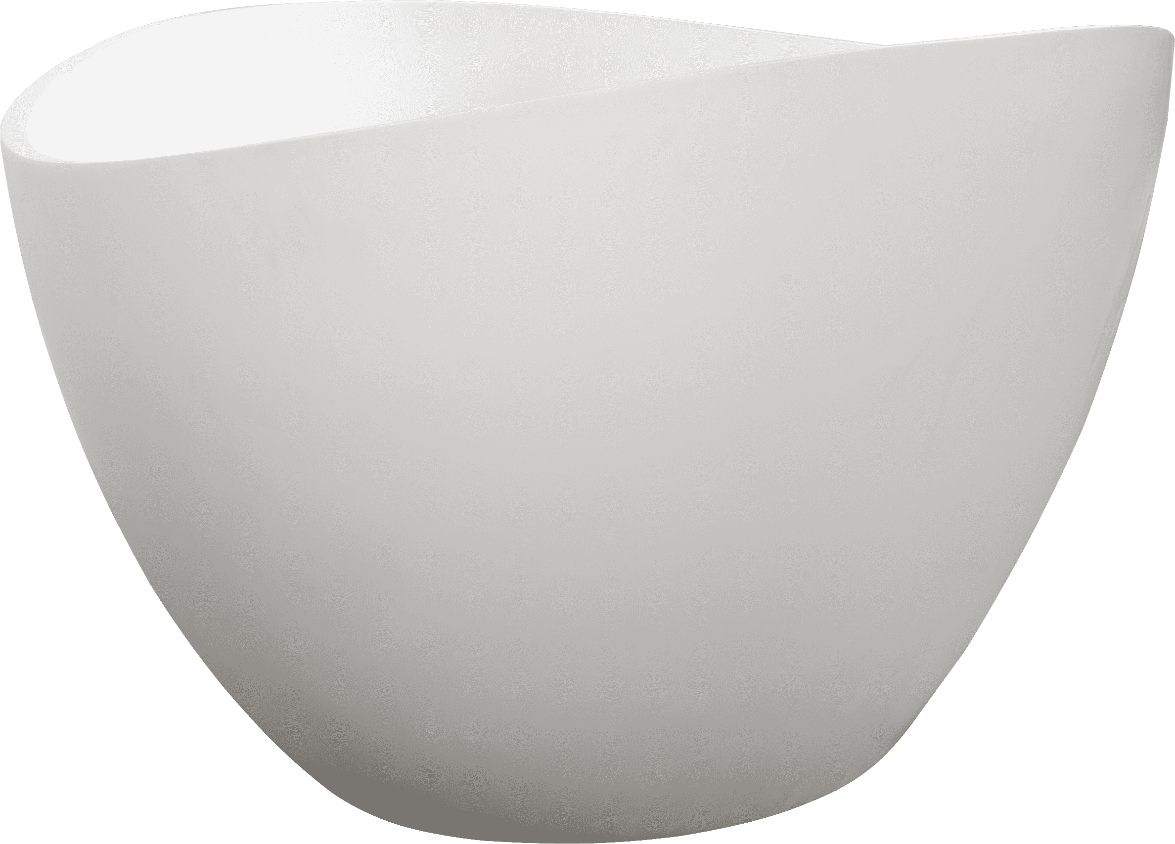 63" Luxury Handcrafted Stone Resin Freestanding Soaking Bathtub with Overflow in Matte White, cUPC Certified - 24S05-63MW