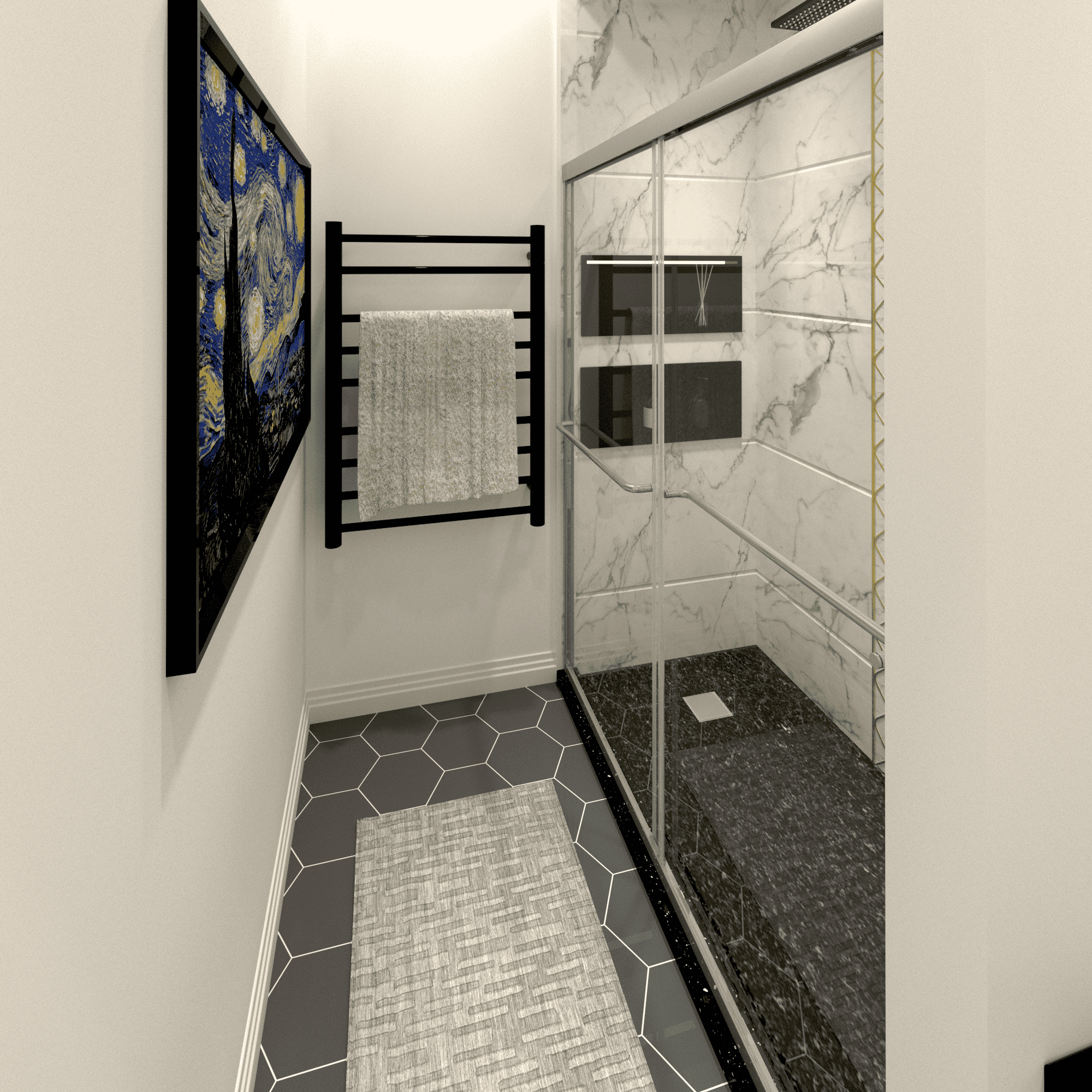 60"W X 58"H SHOWER DOORS