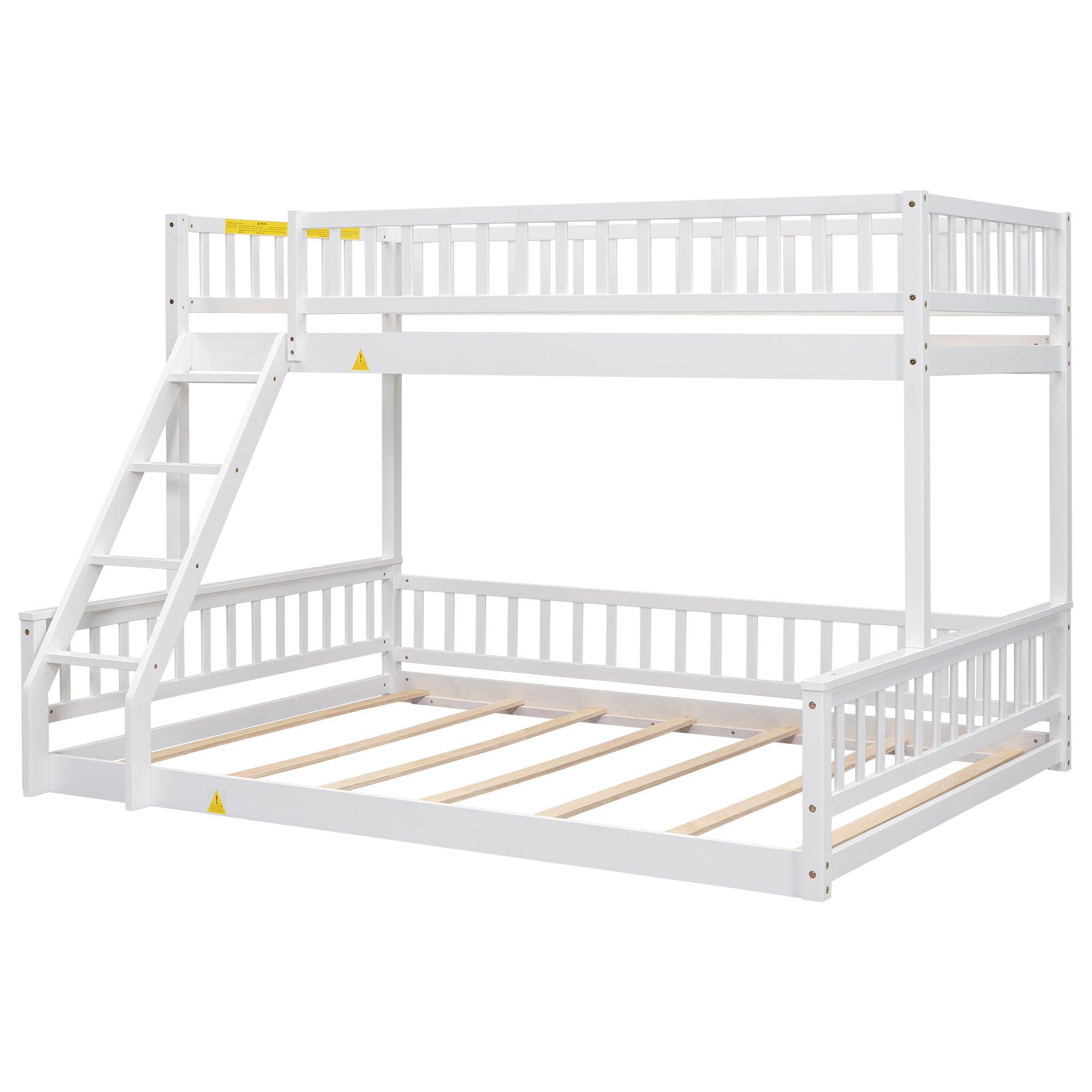 Twin XL over Queen Bunk Bed with Ladder, White — supplier product image 5