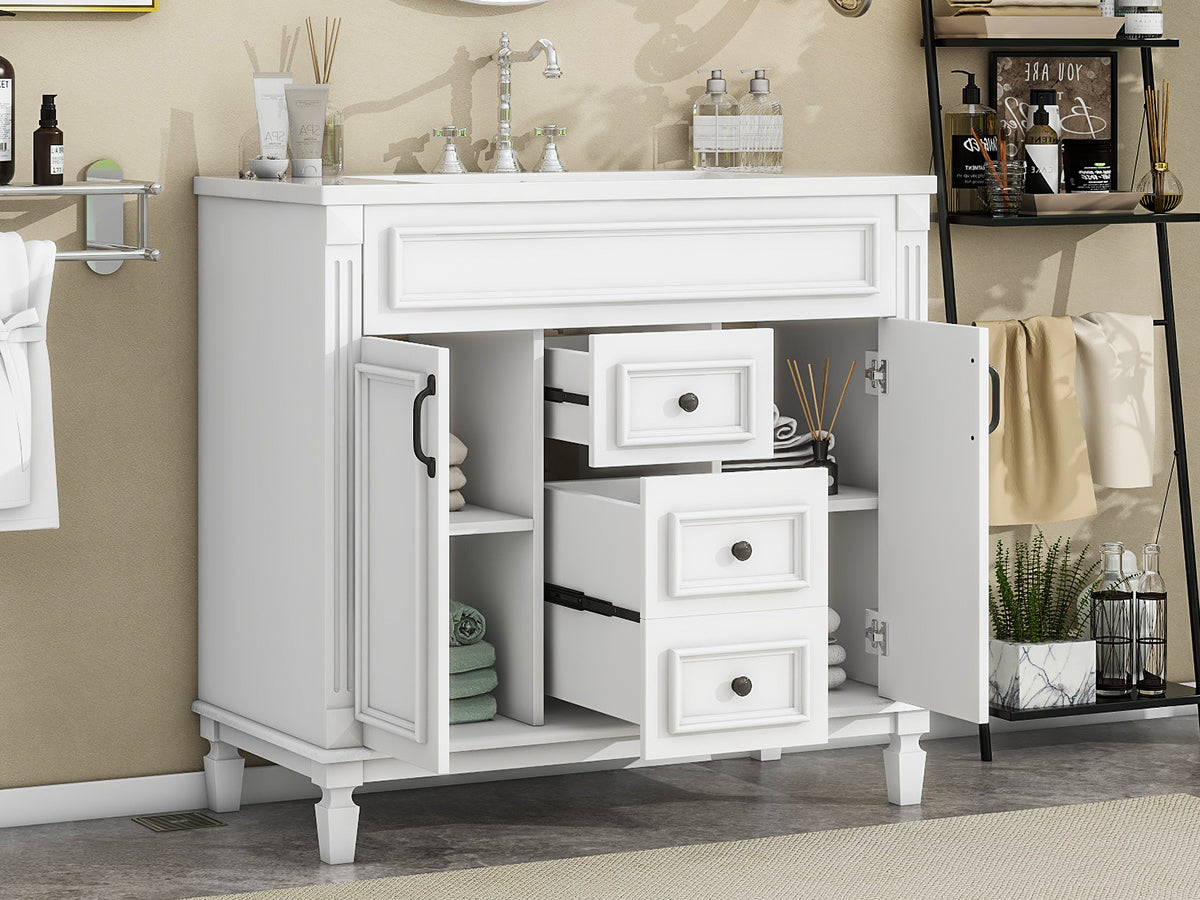 36 in. Modern Single-Sink Bathroom Vanity with Top Sink — supplier product image 13