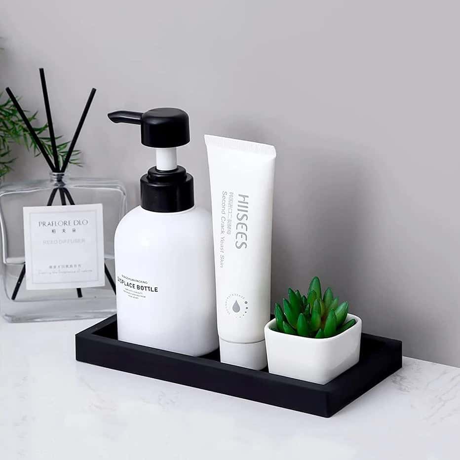 Efforest Premium Silicone Storage Bathroom Tray