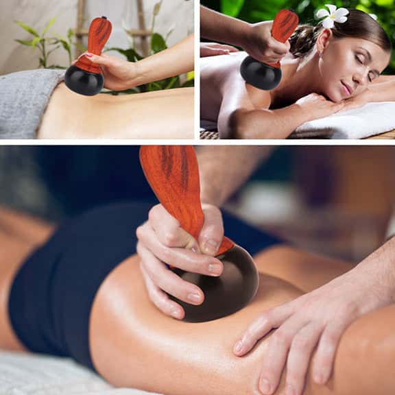 Gua Sha Hot Stone Massager_Gua Sha Face Tool_Stone Massager_Efforest Image