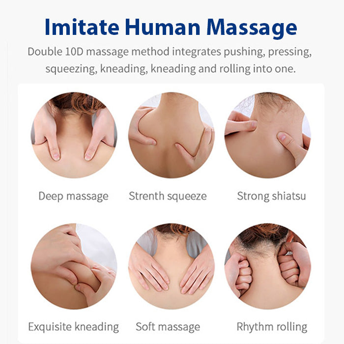 Shiatsu Massager Pillow_Neck, Shoulder and Back Massager_Efforest Image