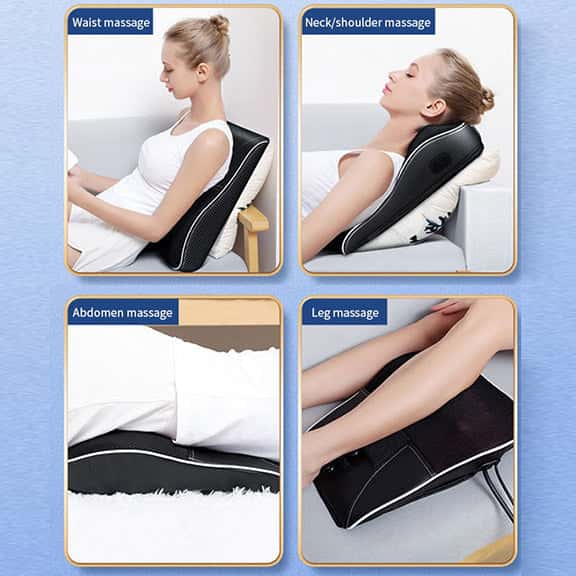 Shiatsu Massager Pillow_Neck, Shoulder and Back Massager_Efforest Image