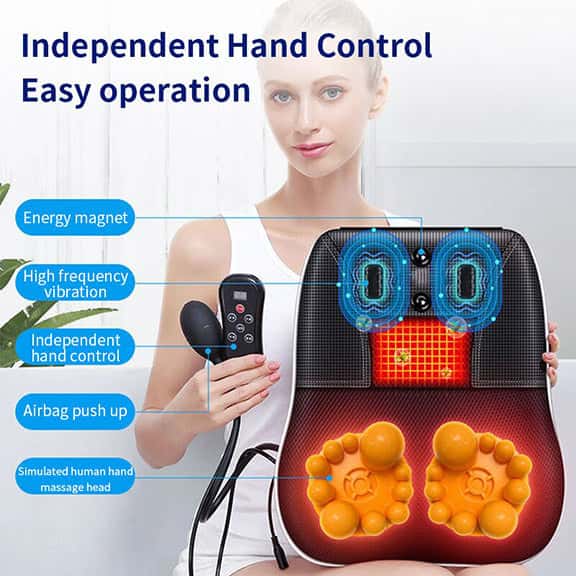 Shiatsu Massager Pillow_Neck, Shoulder and Back Massager_Efforest Image