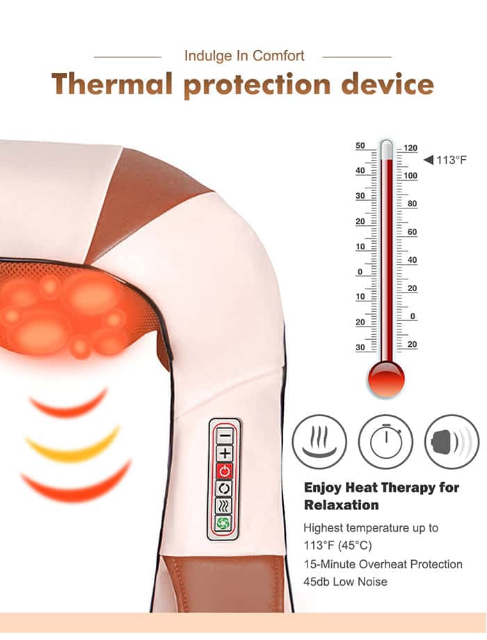 Shiatsu Massager_ Neck Massager,_Shoulder Massager_Efforest Image