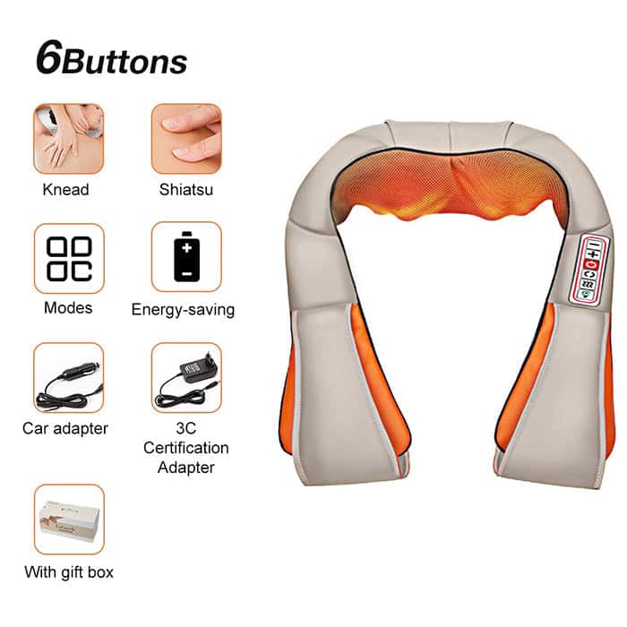 Shiatsu Massager_ Neck Massager,_Shoulder Massager_Efforest Image