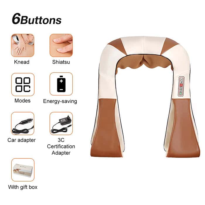 Shiatsu Massager_ Neck Massager,_Shoulder Massager_Efforest Image