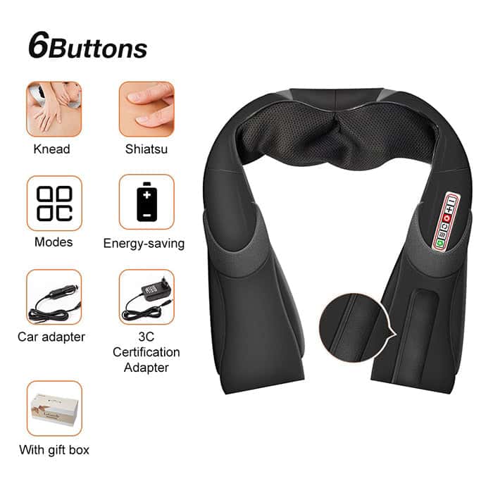 Shiatsu Massager_ Neck Massager,_Shoulder Massager_Efforest Image