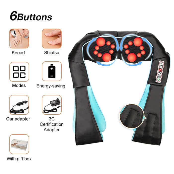 Shiatsu Massager_ Neck Massager,_Shoulder Massager_Efforest Image