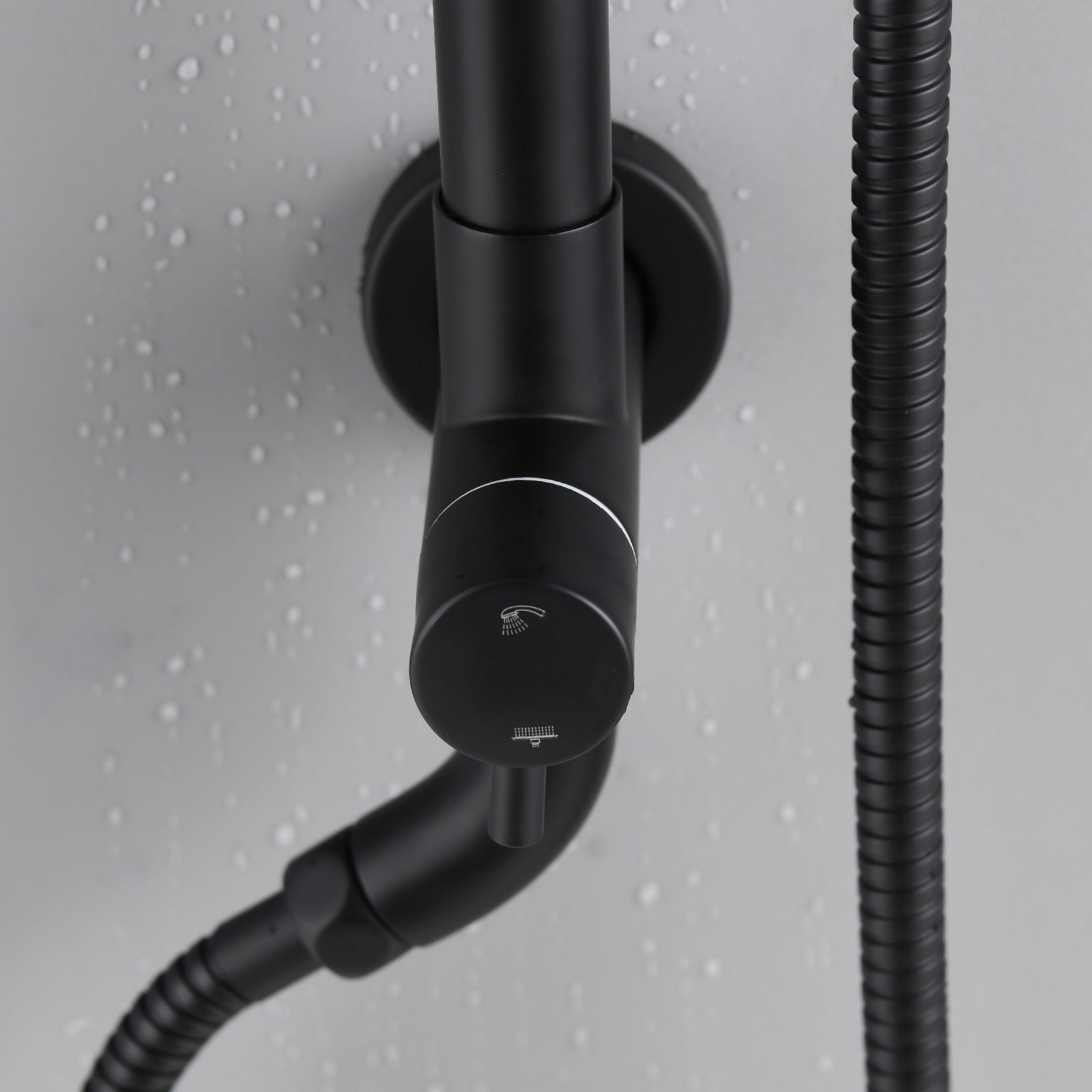 Shower Head with Handheld Shower System with 8" Rainfall Shower Head, Dual Shower Combo