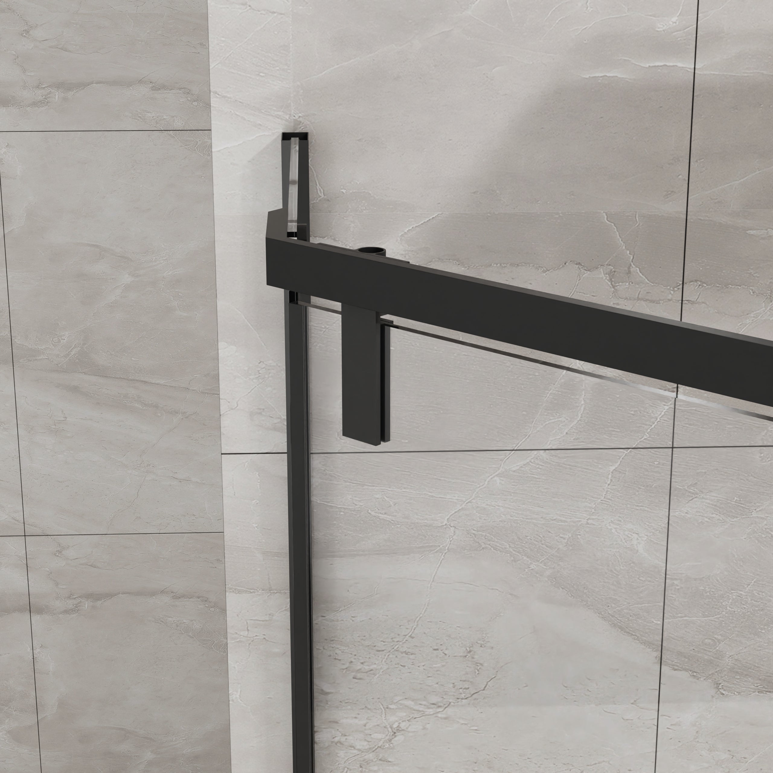 36 x 36 x 72 in Neo-Angle Shower Kit with Base - 36 x 36 x 72 in / White Base view 6