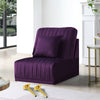 Purple sofa without armrests, not sold separately, needs to be combined with other parts or multiple seats.