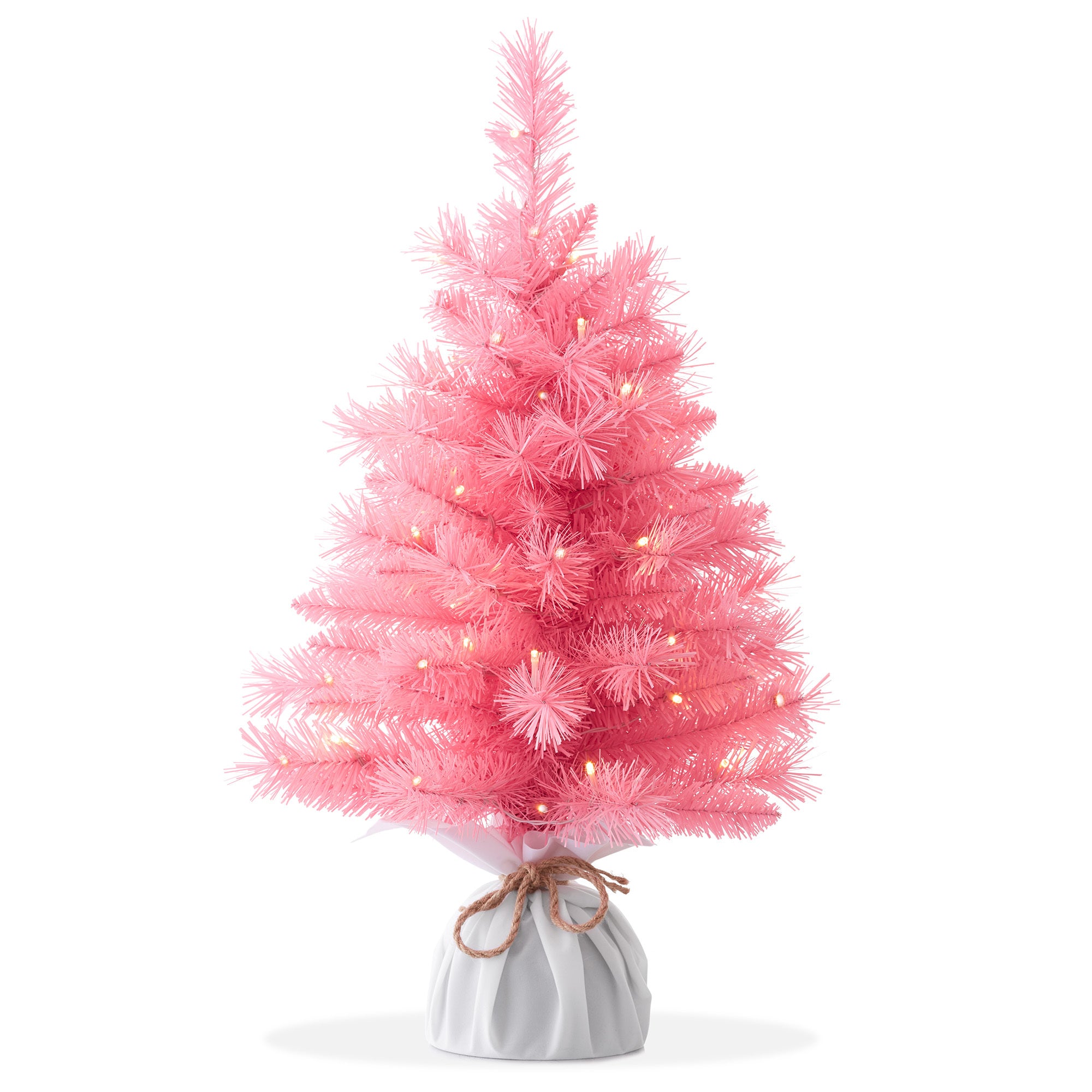 Christmas Tree 2FT Pre-Lit with Lights Artificial Mini Tabletop