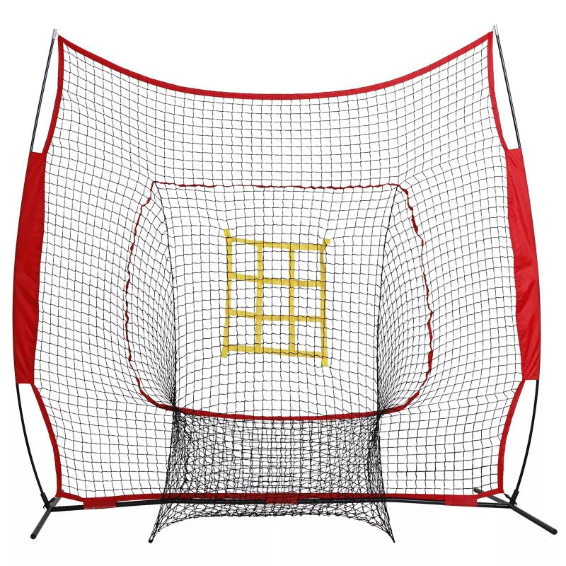 7FT x 7FT Baseball Net Softball Practice Hitting Batting Training Aid W/Bag