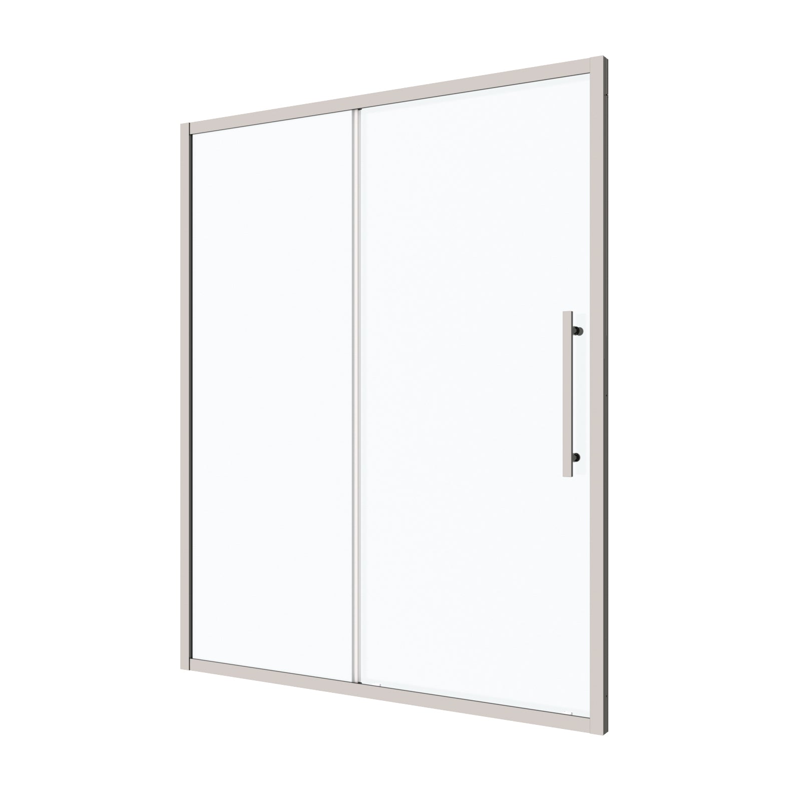 56"-60"W x 72"H sliding shower door, sliding door, with 1/4" tempered glass and Polished Chrome finish 6072