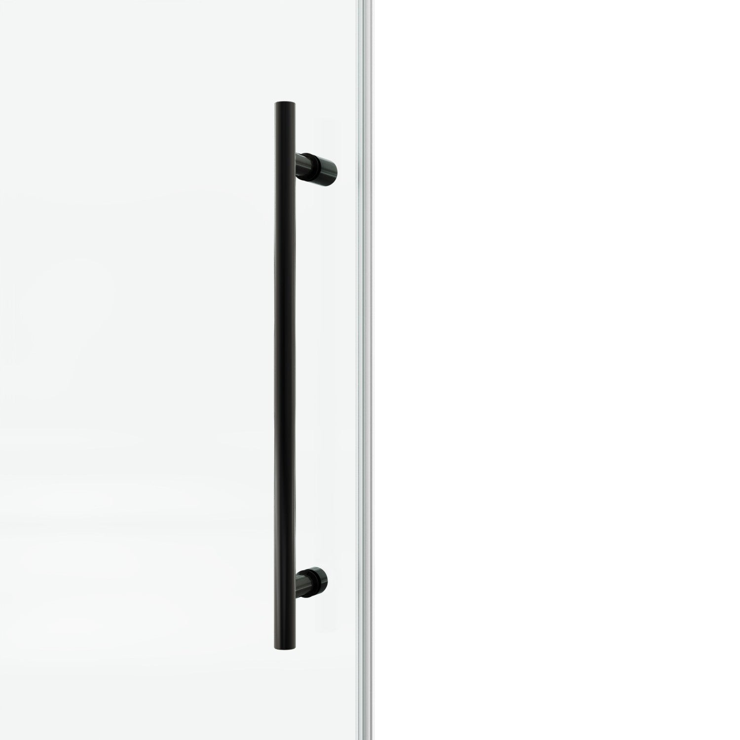 60 x 66 in Fixed and Sliding Round-Tube Shower Door - 60 x 66 in / Brushed Gold view 6