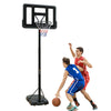 Portable Basketball Hoop Height Adjustable basketball hoop stand 6.5ft - 10ft with 44 Inch Backboard and Wheels for Adults Teens Outdoor Indoor