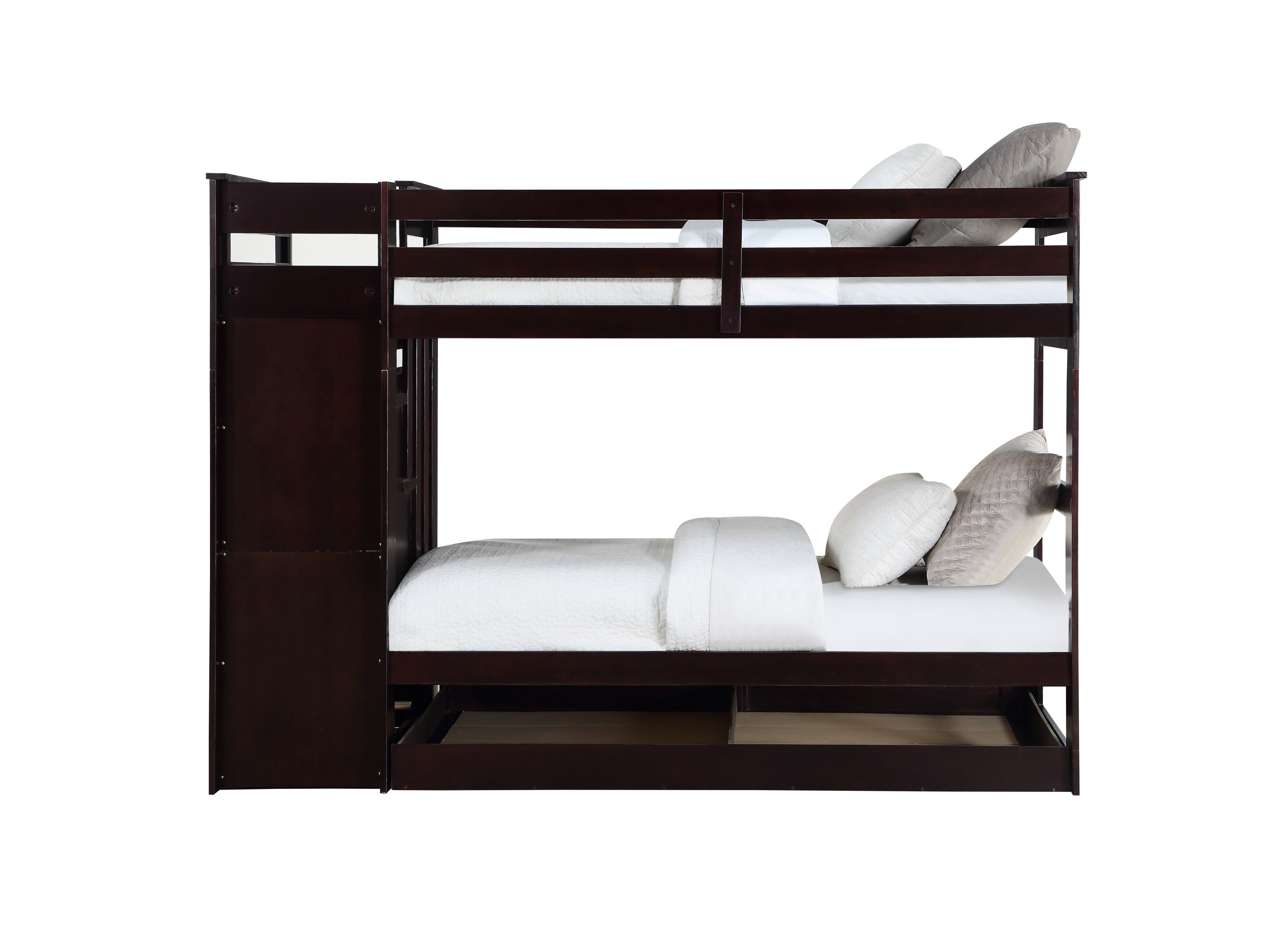 ACME Allentown Bunk Bed (T/T) w/Trundle, Espresso 10170W