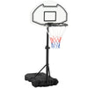 Aosom Poolside Basketball Hoop Stand Portable Basketball System Goal,  Adjustable Height 3'-4', 30" Backboard