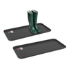 All-Weather Boot Tray Set of 2 | Large Water-Resistant Plastic Utility Shoe Mat