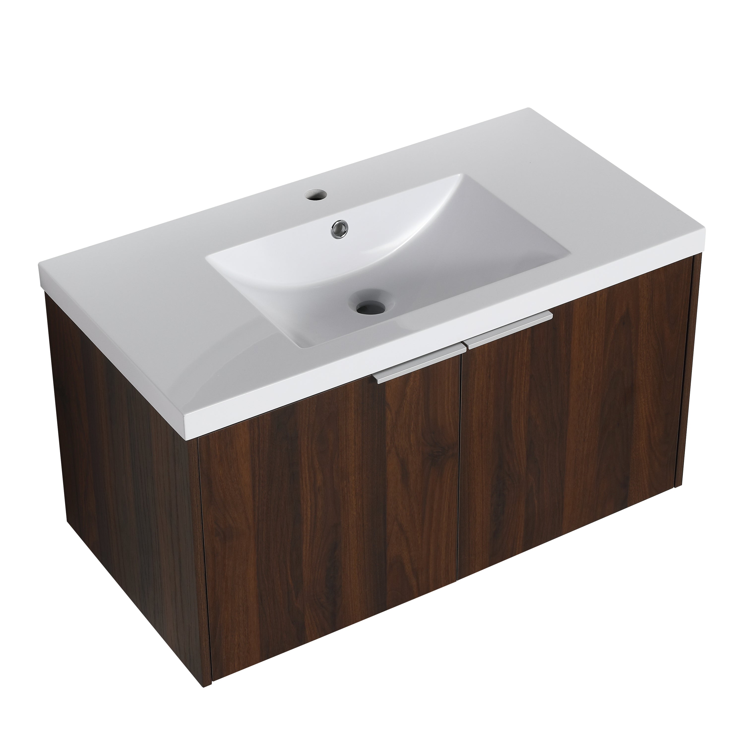 Modern Design 36 Inch Float Mounting Bathroom Vanity With Sink Soft Close Door,2 Doors-00636CAW(KD-Packing)