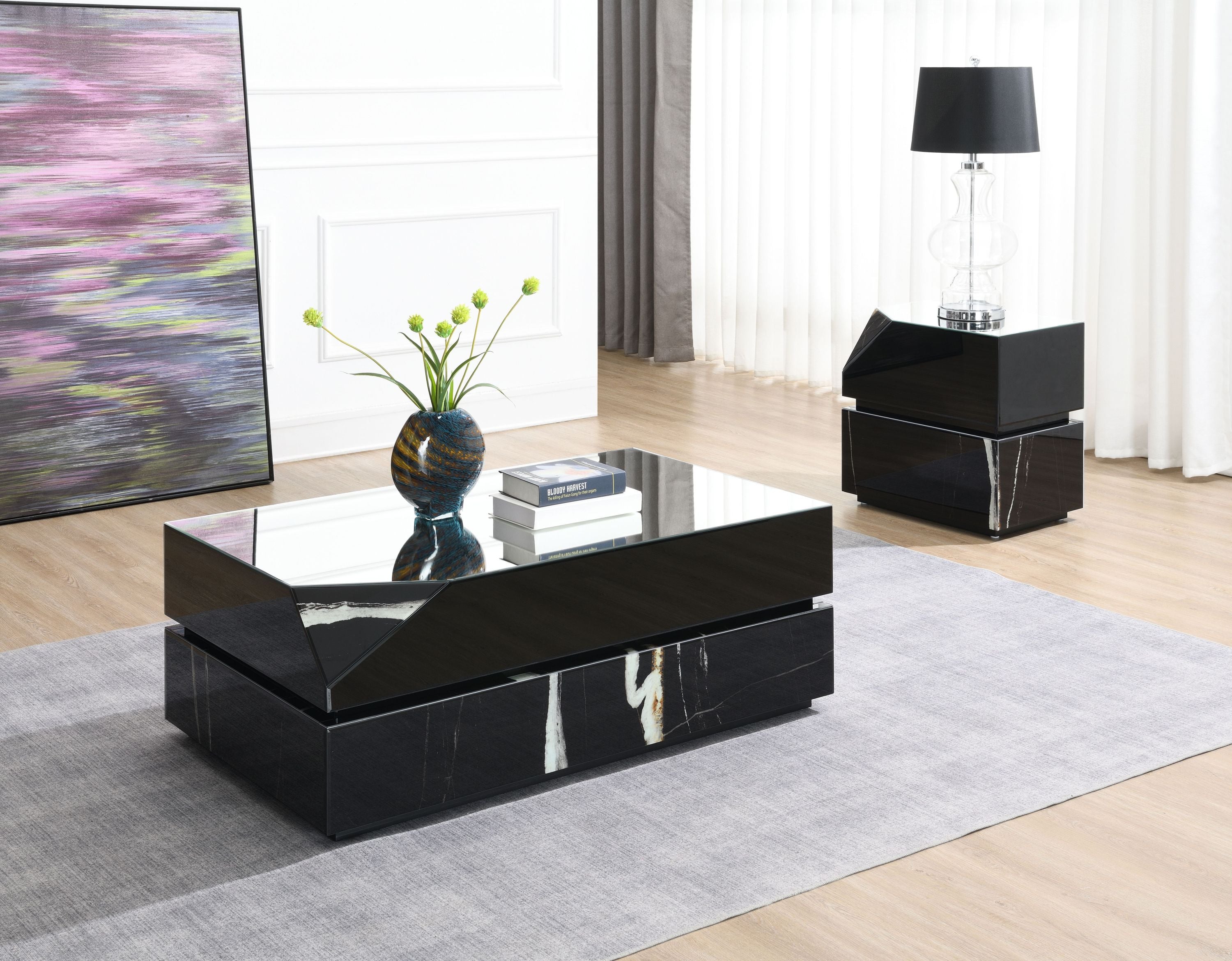 Wenona Series 4 Pieces Living Room Set with a Coffee Table