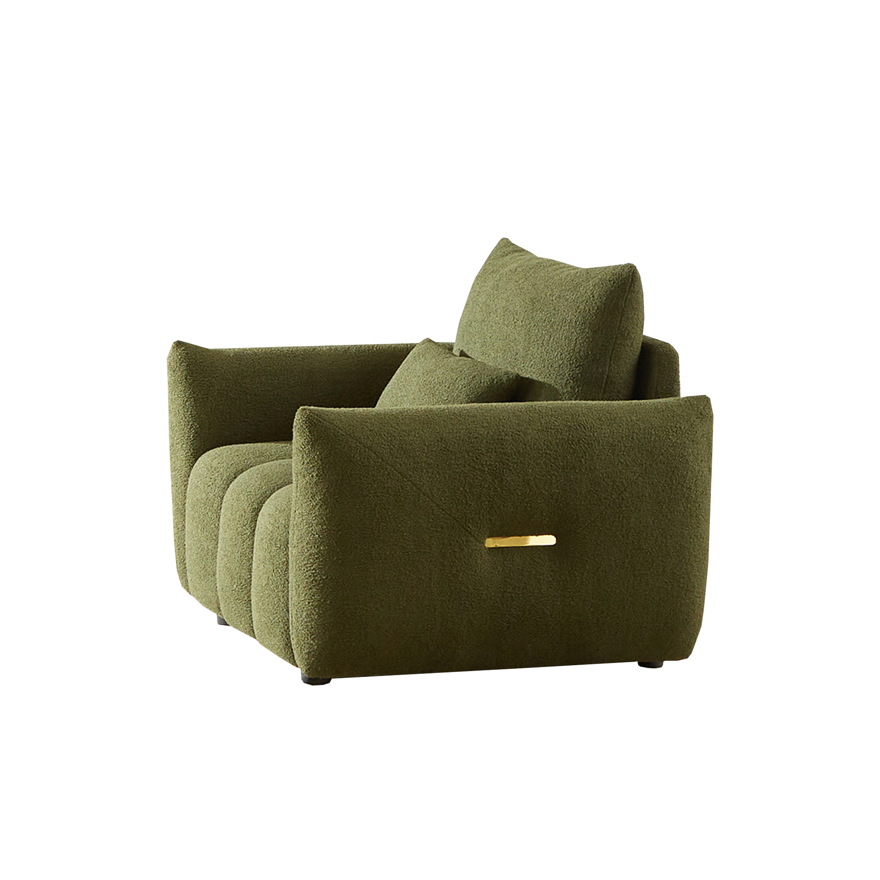 39.7'' Teddy Fabric Sofa, Modern Lounge Chair for Apartment, Office, Living Room and Bedroom