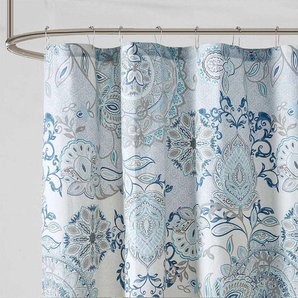 Printed Cotton Shower Curtain