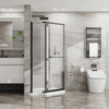 36 x 36 x 72 in Neo-Angle Shower Kit with Base - 36 x 36 x 72 in / White Base view 1