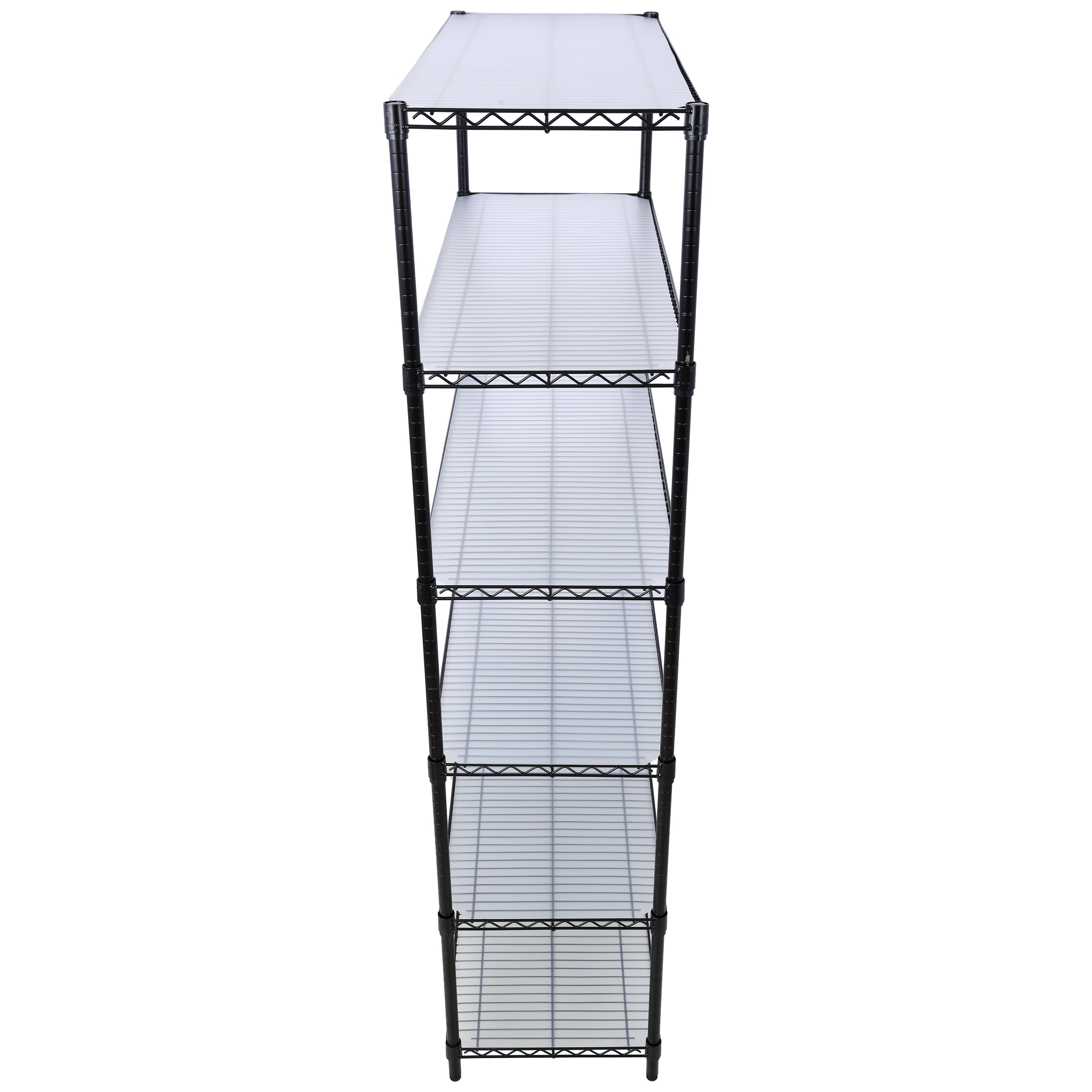 6 Tier 6000lbs Capacity NSF Metal Shelf Wire Shelving Unit, Heavy Duty Adjustable Storage Rack with Wheels & Shelf Liners for Commercial Grade Utility Steel Storage Rack, Black - 84"H x 48"L x 20"D