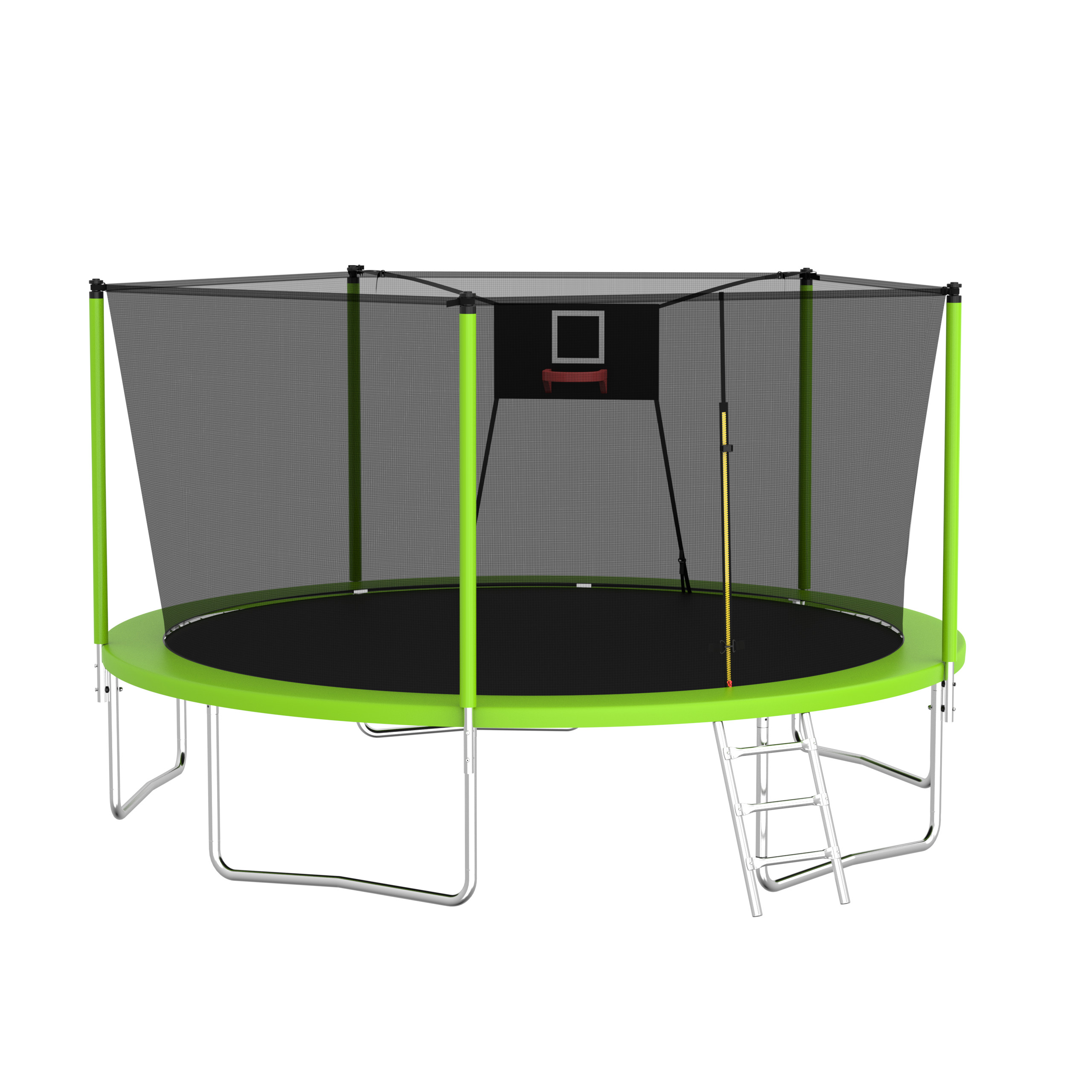 14FT Trampoline for Kids and Adults with Net, Outdoor Recreational Trampolines for Family