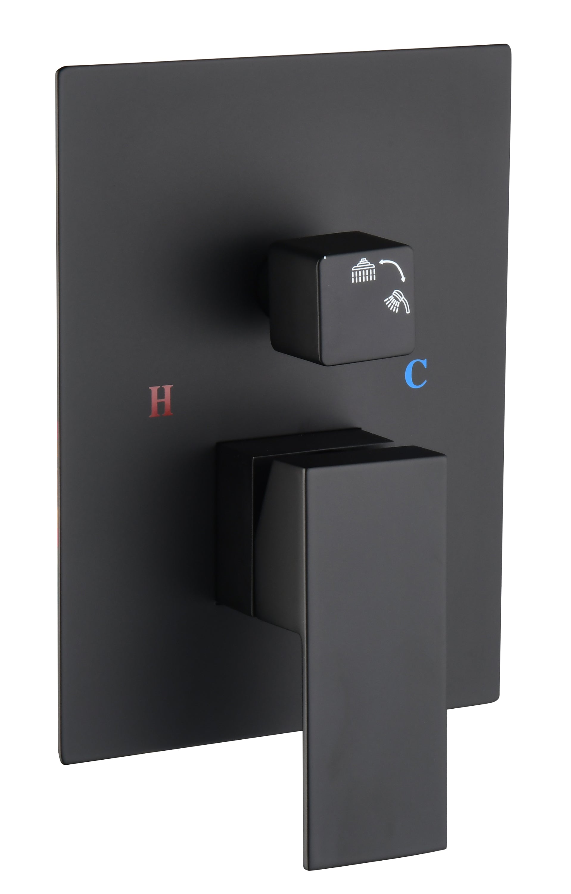 2 Way Outlet Function Solid Brass Shower Diverter Valve Mixer Rough-In Shower Handle Valve Kit Replacement