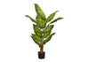 Artificial Plant, 47" Tall, Evergreen Tree, Indoor, Faux, Fake, Floor, Greenery, Potted, Real Touch, Decorative, Green Leaves, Black Pot