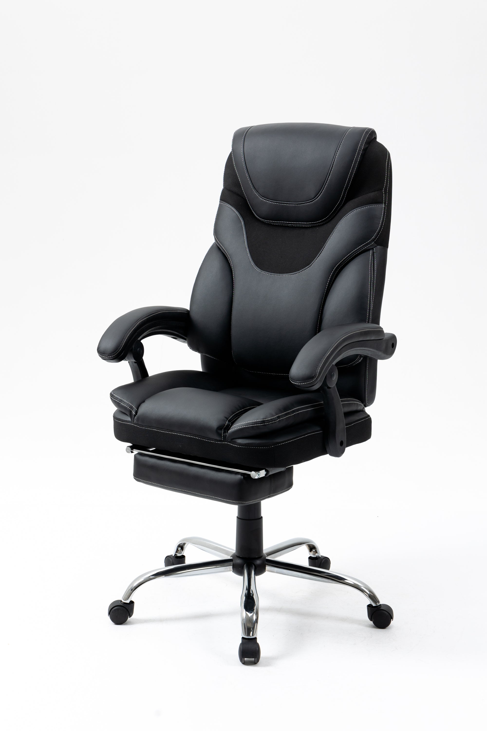 Massage Reclining Office Chair with Footrest, High Back Computer Chair Home Desk Ergonomic Executive Office Chair with Armrests, Adjustable Height.