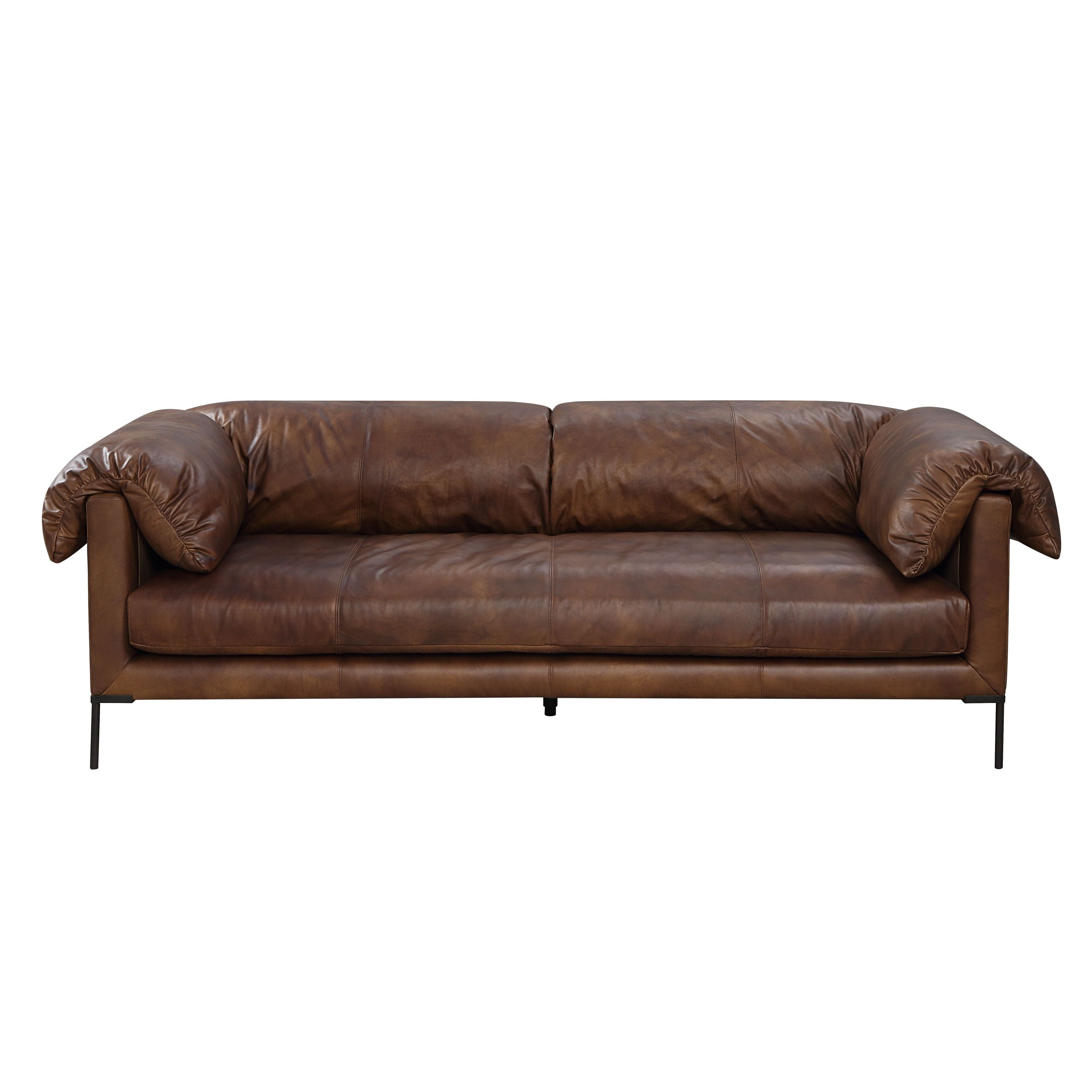 Jaron Macho Top Grain Leather Sofa