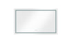 72 in. W x 36 in. H Frameless LED Single Bathroom Vanity Mirror in Polished Crystal  Bathroom Vanity LED Mirror with 3 Color Lights Mirror for Bathroom Wall  Smart Lighted Vanity Mirrors Dimm