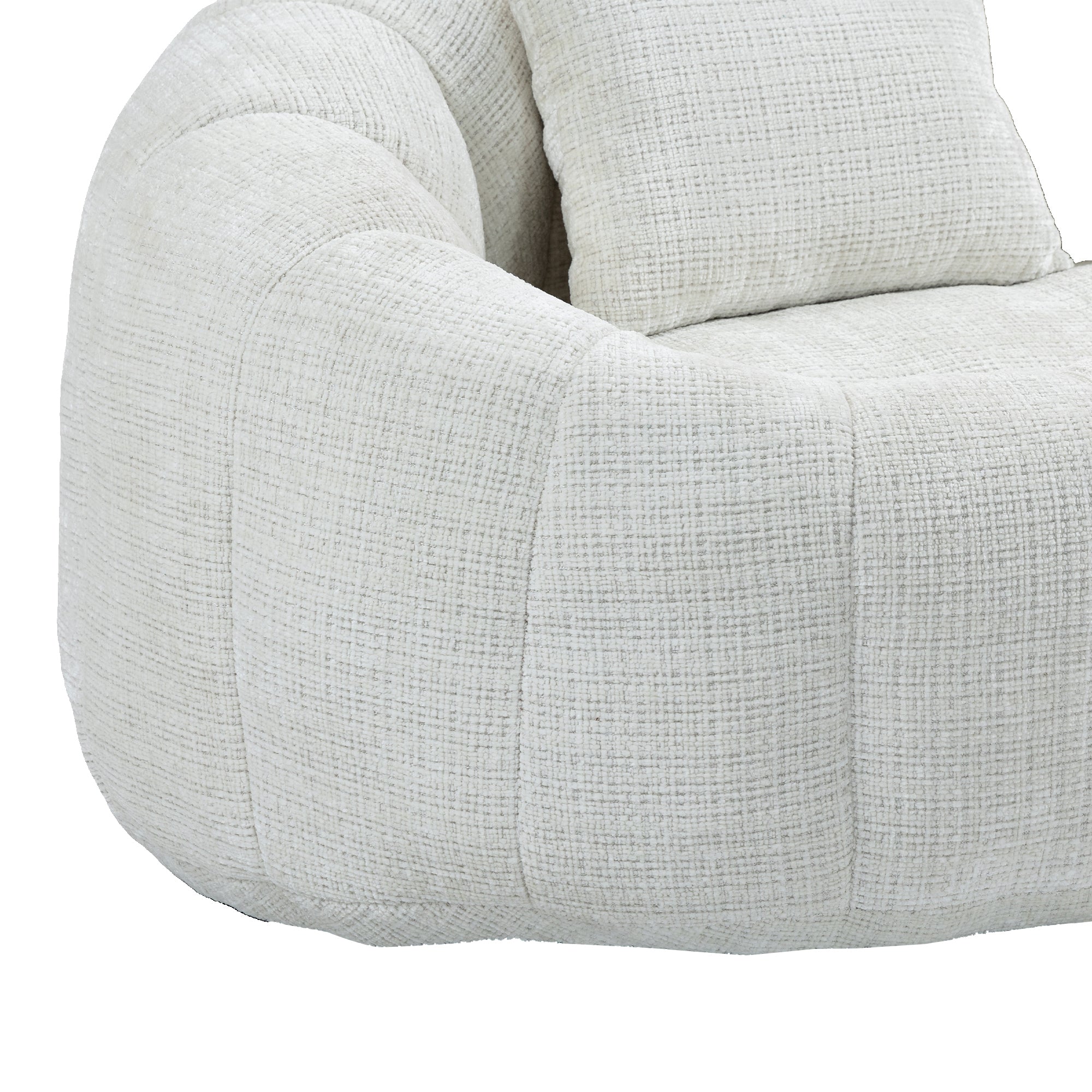 COOLMORE Bean Bag sofa Lazy Sofa Durable Comfort Lounger High Back Bean Bag Chair Couch for Adults and Kids, Indoor & Outdoor, Accent Floor Soft Lounge Chair  (Beige chenille)