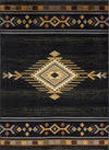 Tribes GC_YLS4001 Black 7 ft. 10 in. x 10 ft. 3 in. Southwest Area Rug