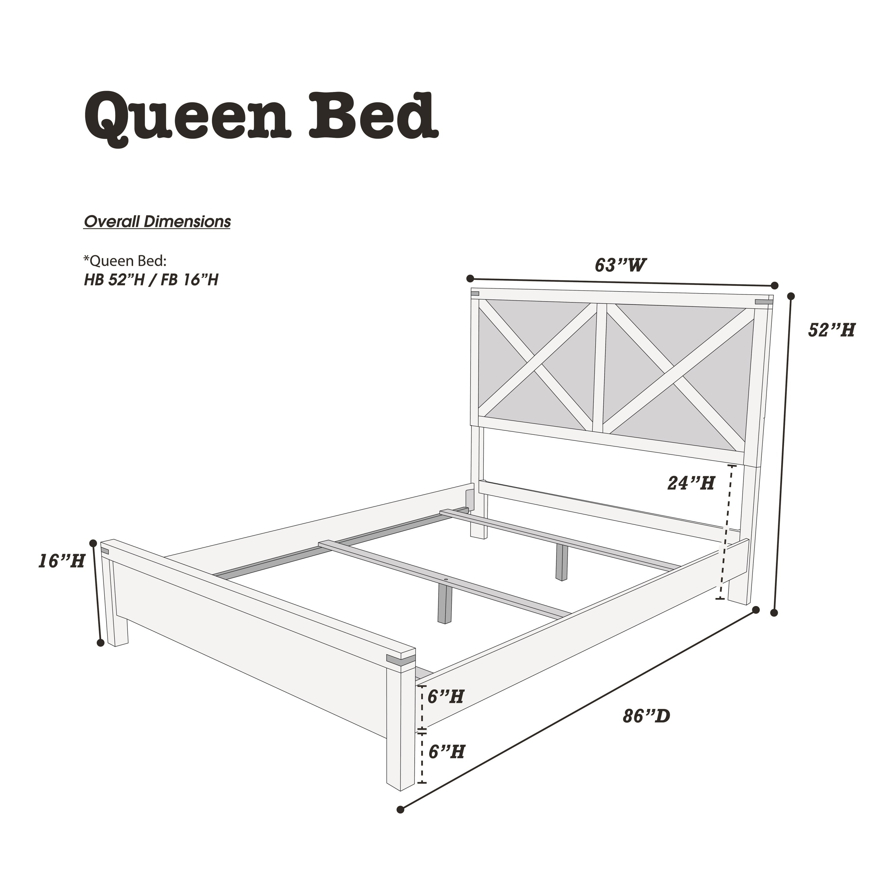 Rustic Contemporary Espresso 1pc Queen Size Bed Wooden X-Design HB Unique Look Bedroom Furniture