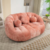 COOLMORE Bean Bag sofa Lazy Sofa Durable Comfort Lounger High Back Bean Bag Chair Couch for Adults and Kids, Indoor & Outdoor, Accent Floor Soft Lounge Chair (Pink chenille)