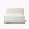 Normsman Vireo Upholstered Platform Bed - Pearl White - Queen