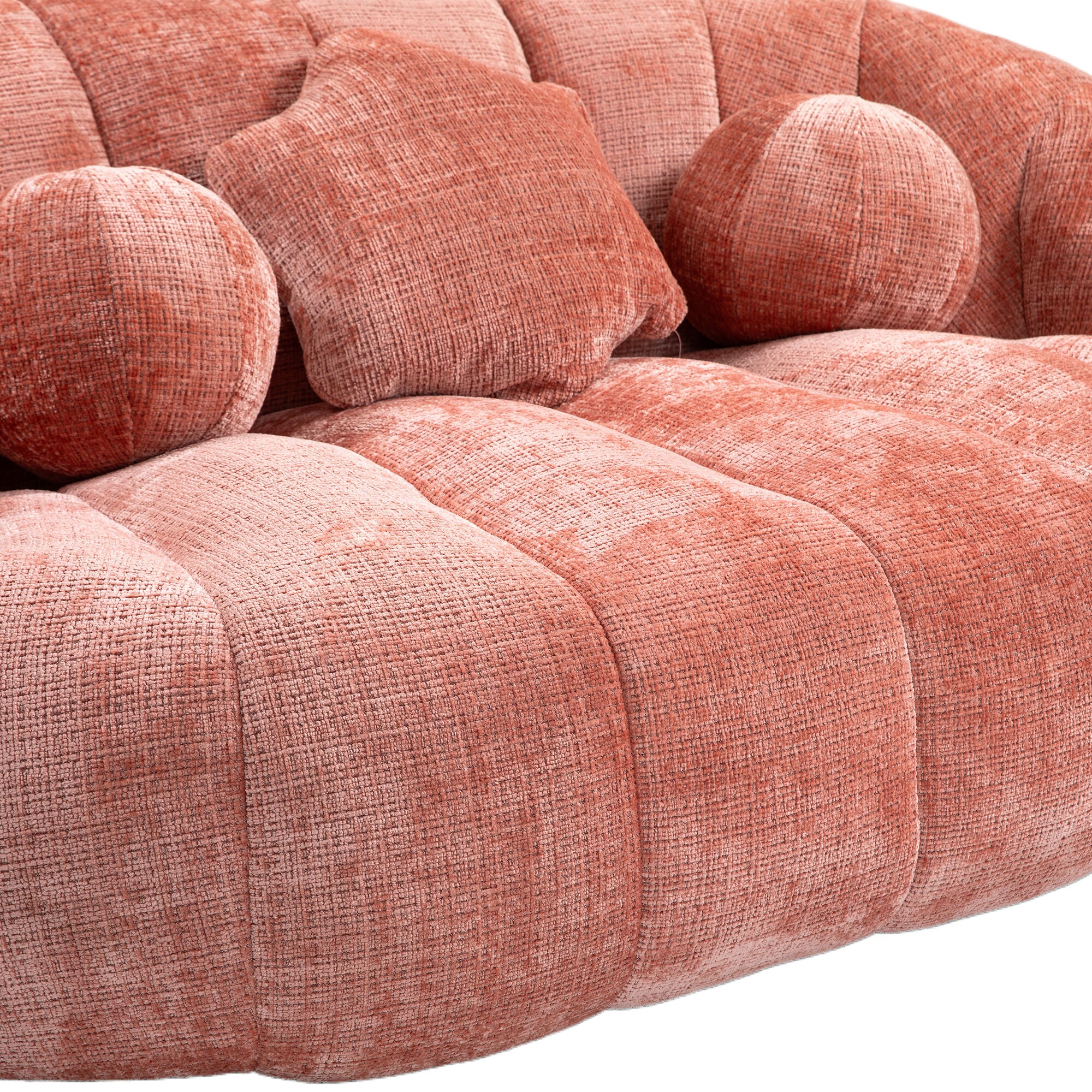 COOLMORE Bean Bag sofa Lazy Sofa Durable Comfort Lounger High Back Bean Bag Chair Couch for Adults and Kids, Indoor & Outdoor, Accent Floor Soft Lounge Chair (Pink chenille)