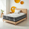Made in USA - 12" Queen Euro Top Pocket Coil and Cooling Gel Memory Foam Highly Breathable Quilted Cover Hybrid Mattress, Pressure Relief, and Motion Isolation, CertiPUR-US in a Box