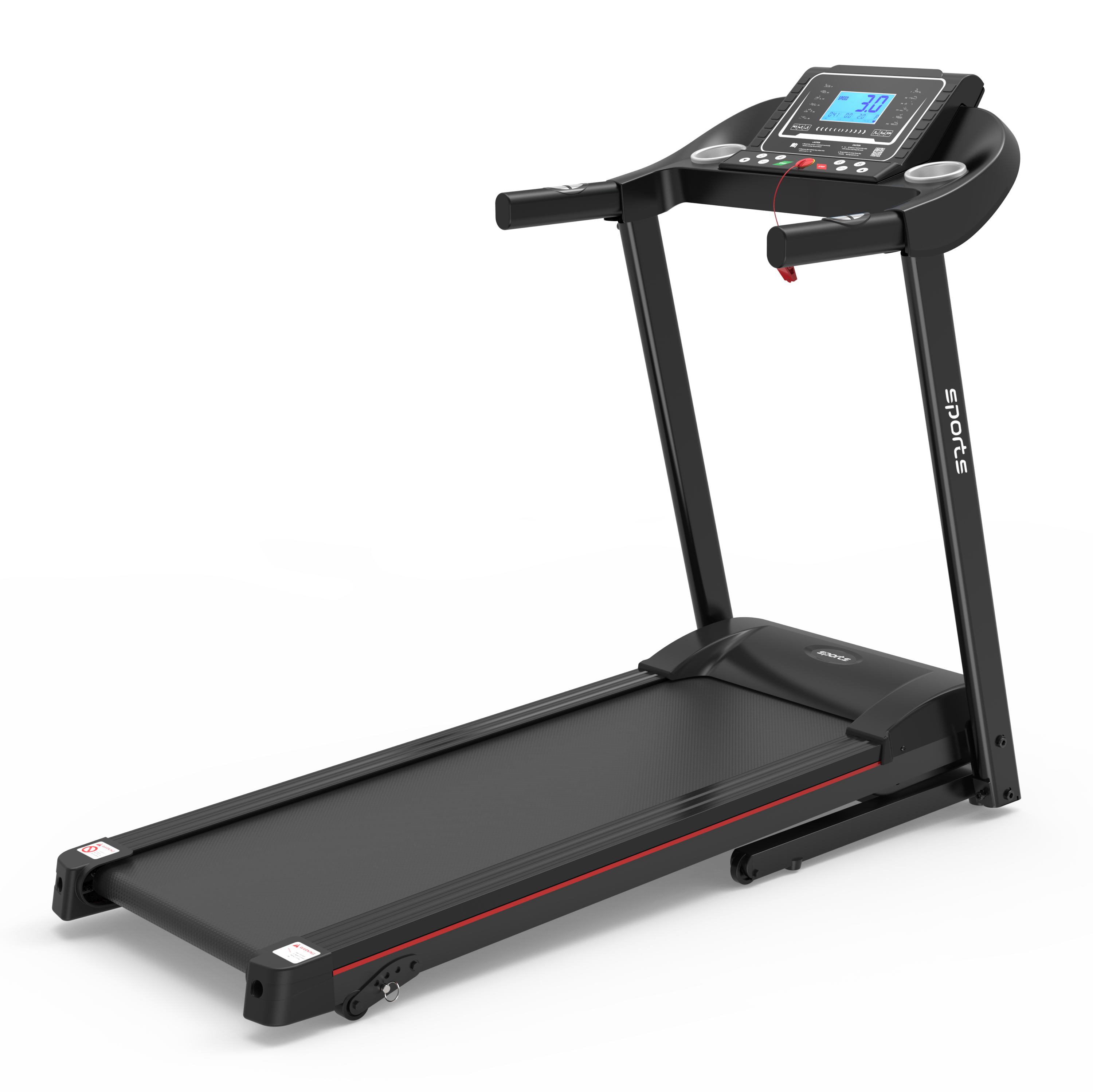 Fitshow App Home Foldable Treadmill with Incline, Folding Treadmill for Home Workout, Electric Walking Running Treadmill Machine 5" LCD Screen 250 LB Capacity Bluetooth Music