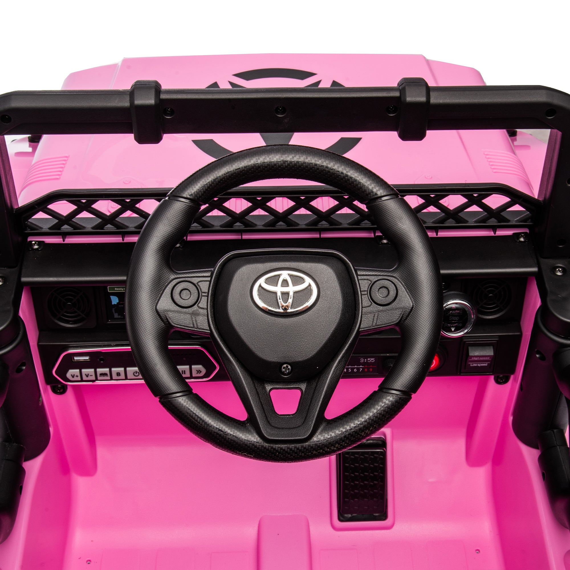 Licensed TOYOTA FJ Cruiser,12V Kids ride on car 2.4G W/Parents Remote Control,electric car for kids,Three speed adjustable,Power display, USB,MP3 ,Bluetooth,LED light,Three-point safety belt