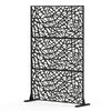 Metal Privacy Screens and Panels with Free Standing, Freestanding Outdoor Indoor Privacy Screen, Decorative Privacy Screen for Balcony Patio Garden, Room Divider, Mesh Shape