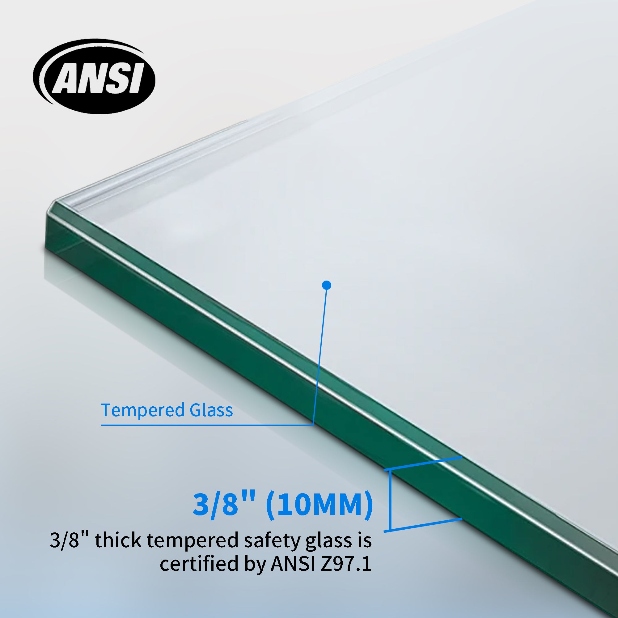 56-60"W × 60"H Double Sliding Frameless Bathtub Door With 3/8 inches (10mm) Clear Tempered Glass, Brushed Gold Finish