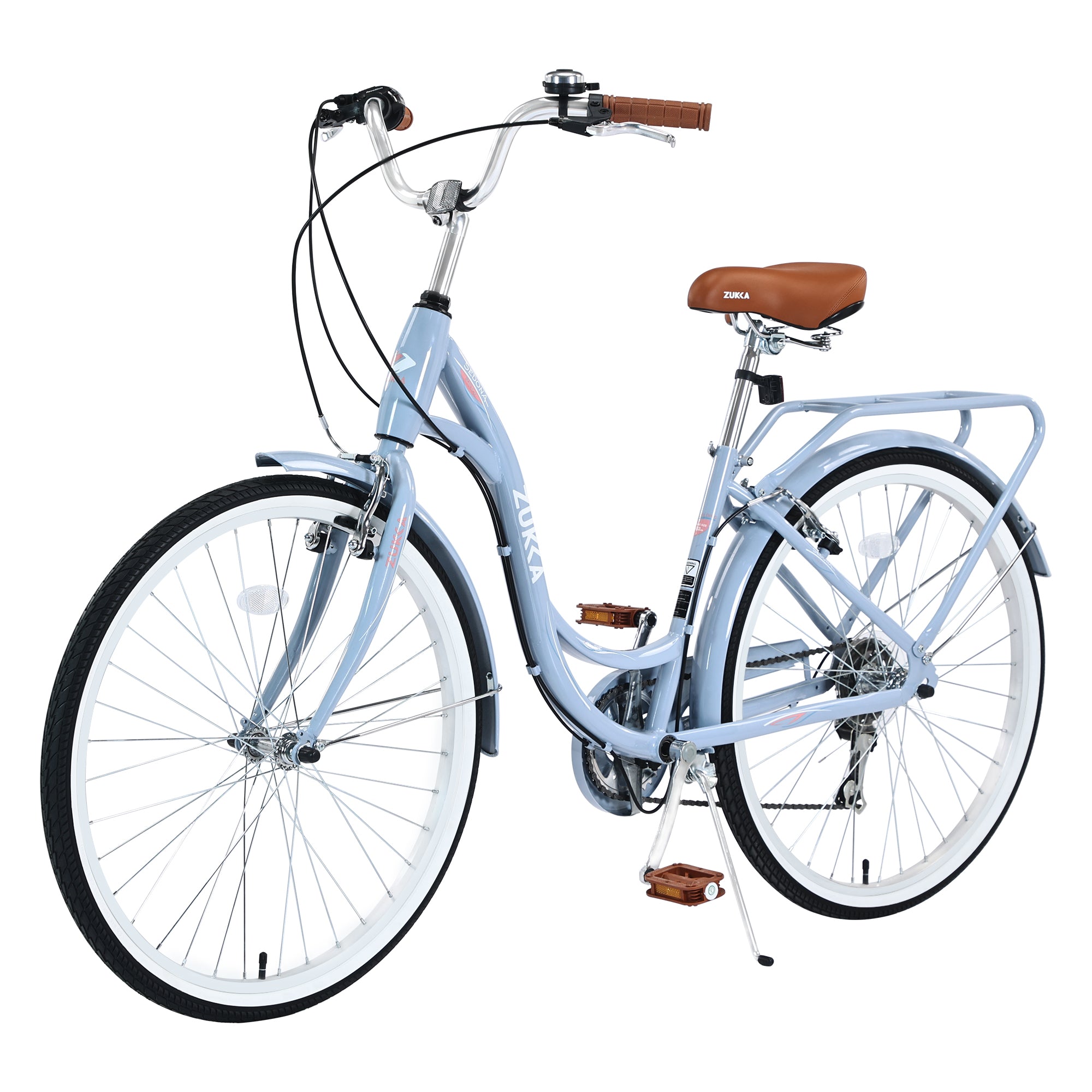 7 Speed, Steel Frame, Multiple Colors 24 Inch Ladies Bicycle