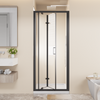 30-32 x 72 in Bifold Pivot Shower Door - 30 x 72 in / Matte Black view 1